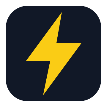 Original Bolt logo: a yellow lightning bolt on a black rounded square