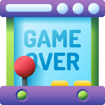 Original 3D icon of an arcade cabinet reading GAME OVER