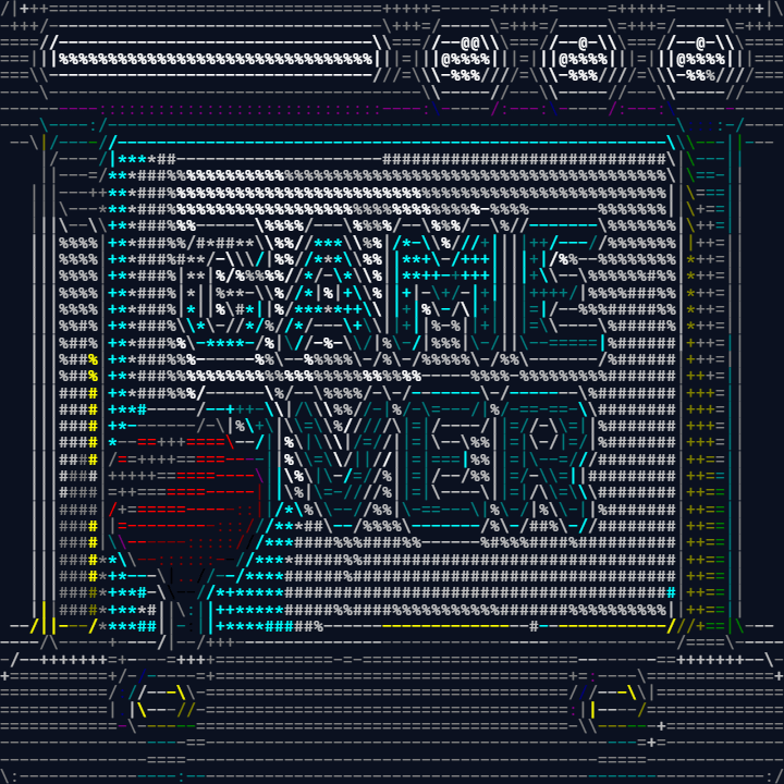 The arcade icon in the 16 ANSI terminal colors