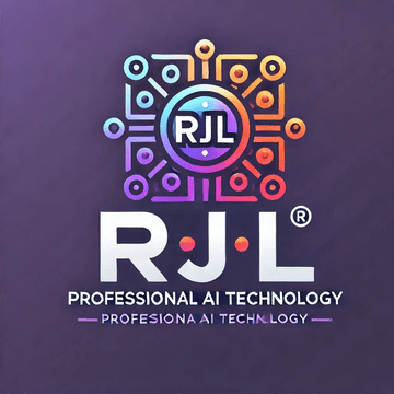 Original RJL logo on purple above the line Professional AI Technology