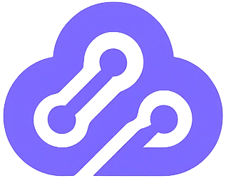 Original icon: a purple cloud holding a chain link