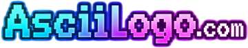 The original ASCIILogo.com pixel wordmark