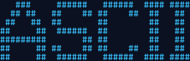 The word ASCII in the Banner3 FIGlet font