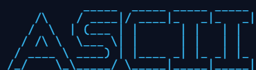 The word ASCII in the Big FIGlet font