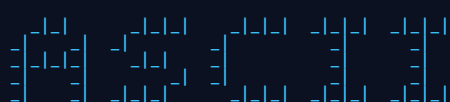 The word ASCII in the Block FIGlet font