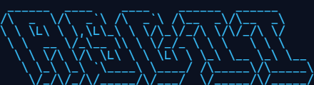 The word ASCII in the Larry 3D FIGlet font