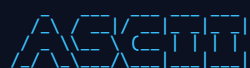 The word ASCII in the Small FIGlet font