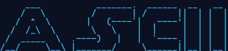 The word ASCII in the Star Wars FIGlet font